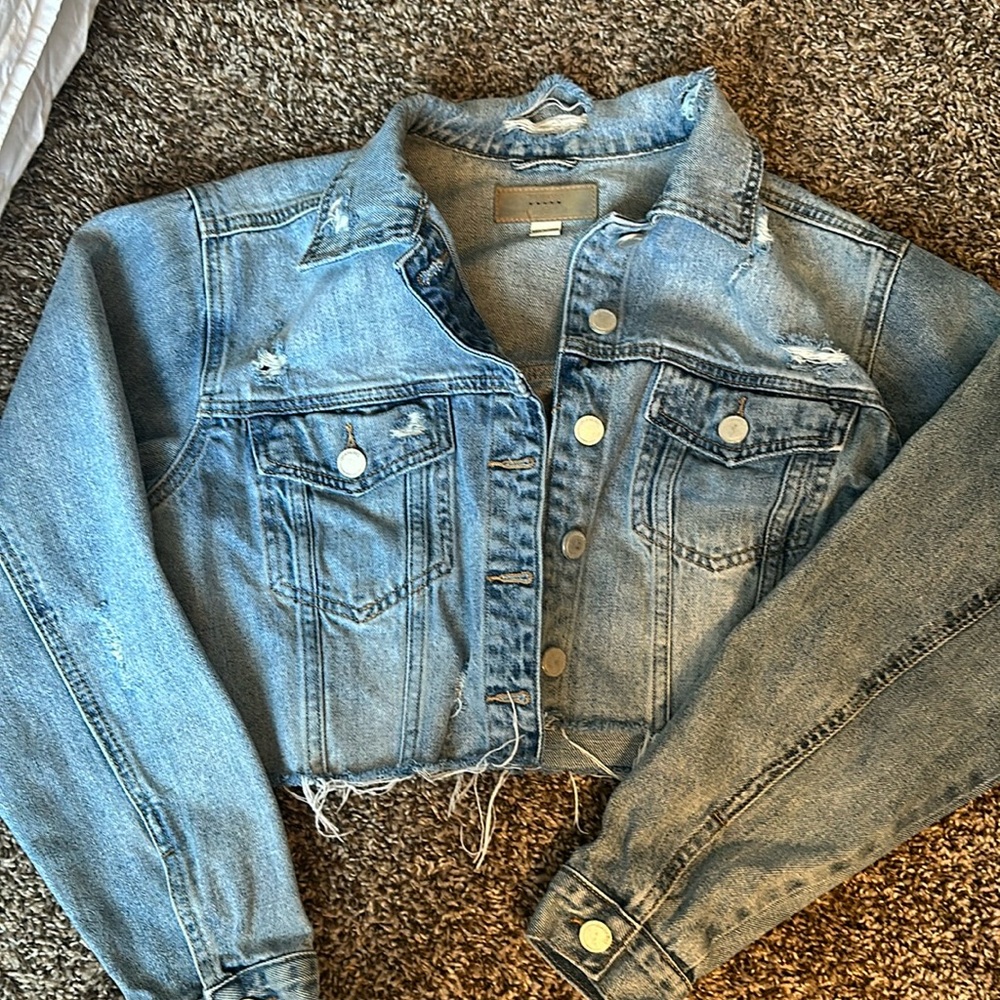BLANKNYC Cropped Denim Jacket